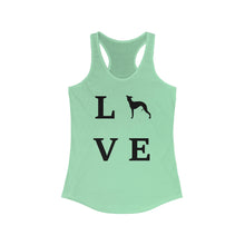 Load image into Gallery viewer, L.O.V.E. Whippet Women&#39;s Ideal Racerback Tank