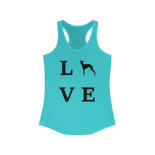 Load image into Gallery viewer, L.O.V.E. Whippet Women&#39;s Ideal Racerback Tank