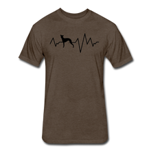 Load image into Gallery viewer, Electrocardiography Fitted Cotton/Poly T-Shirt by Next Level - heather espresso