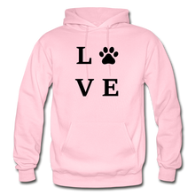 Load image into Gallery viewer, L. O. V. E. Paw Gildan Heavy Blend Adult Hoodie - light pink