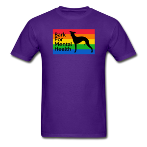 Rainbow Gildan Ultra Cotton Adult T-Shirt - purple