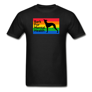 Rainbow Gildan Ultra Cotton Adult T-Shirt - black