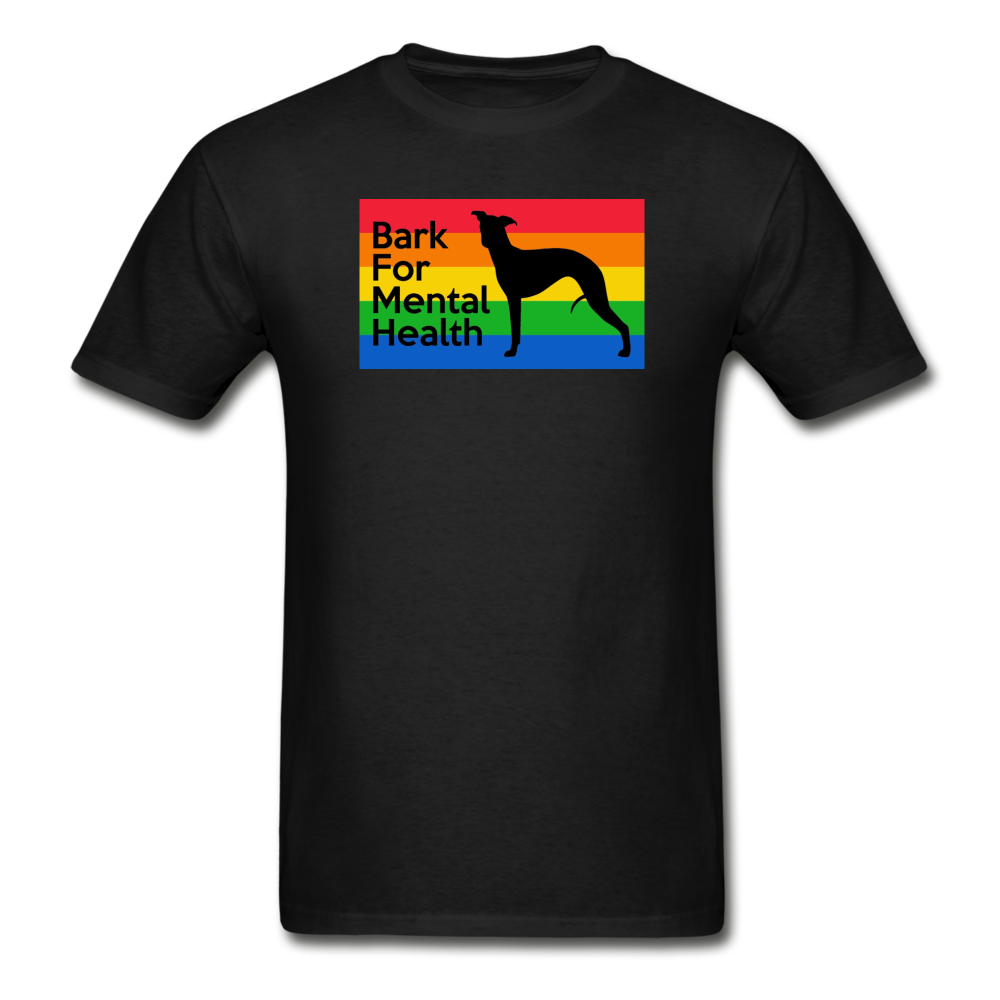 Rainbow Gildan Ultra Cotton Adult T-Shirt - black