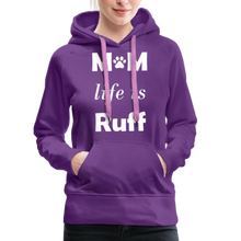 Load image into Gallery viewer, Mom life is Ruff Premium Hoodie - purple