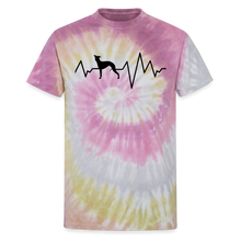 Load image into Gallery viewer, Electrocardiography Unisex Tie Dye T-Shirt - Desert Rose