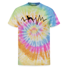 Load image into Gallery viewer, Electrocardiography Unisex Tie Dye T-Shirt - rainbow