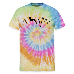 Electrocardiography Unisex Tie Dye T-Shirt - rainbow